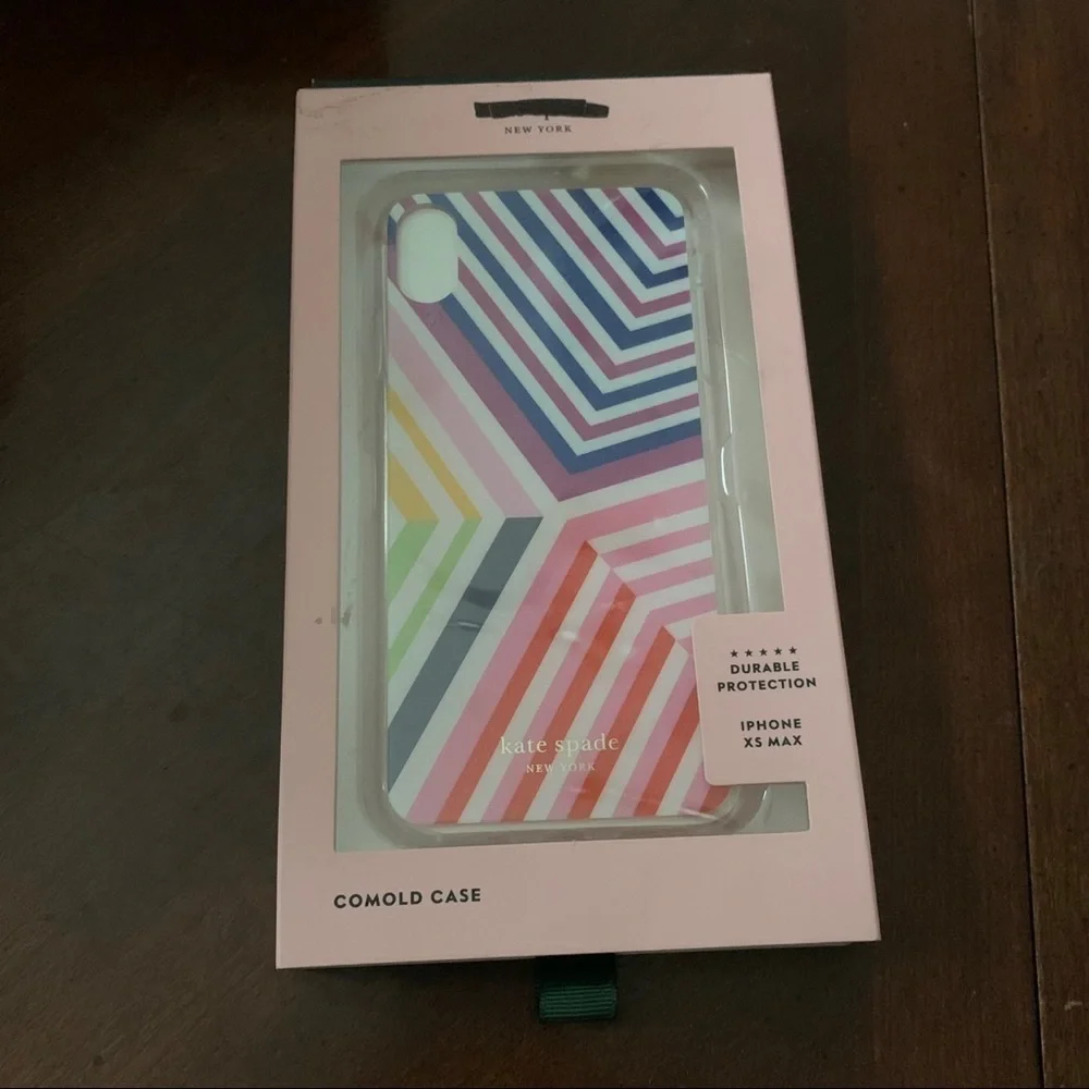 {IPHONE XSMAX}kate spade glitter geobrella rainbow